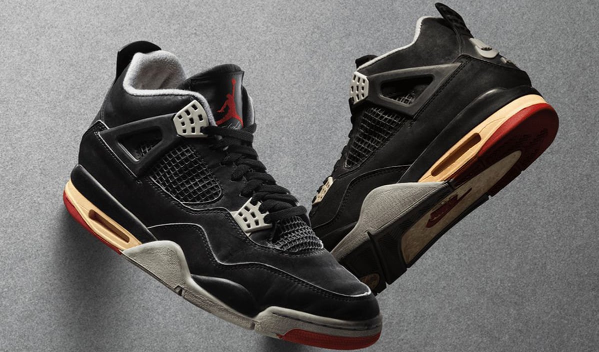 1989 Air Jordan 4 Bred Black Cement