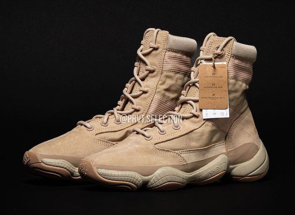Detailed Look at the adidas Yeezy 500 High Tactical Boot ‘Sand’