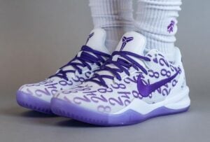 Nike Kobe 8 Protro Court Purple On-Foot