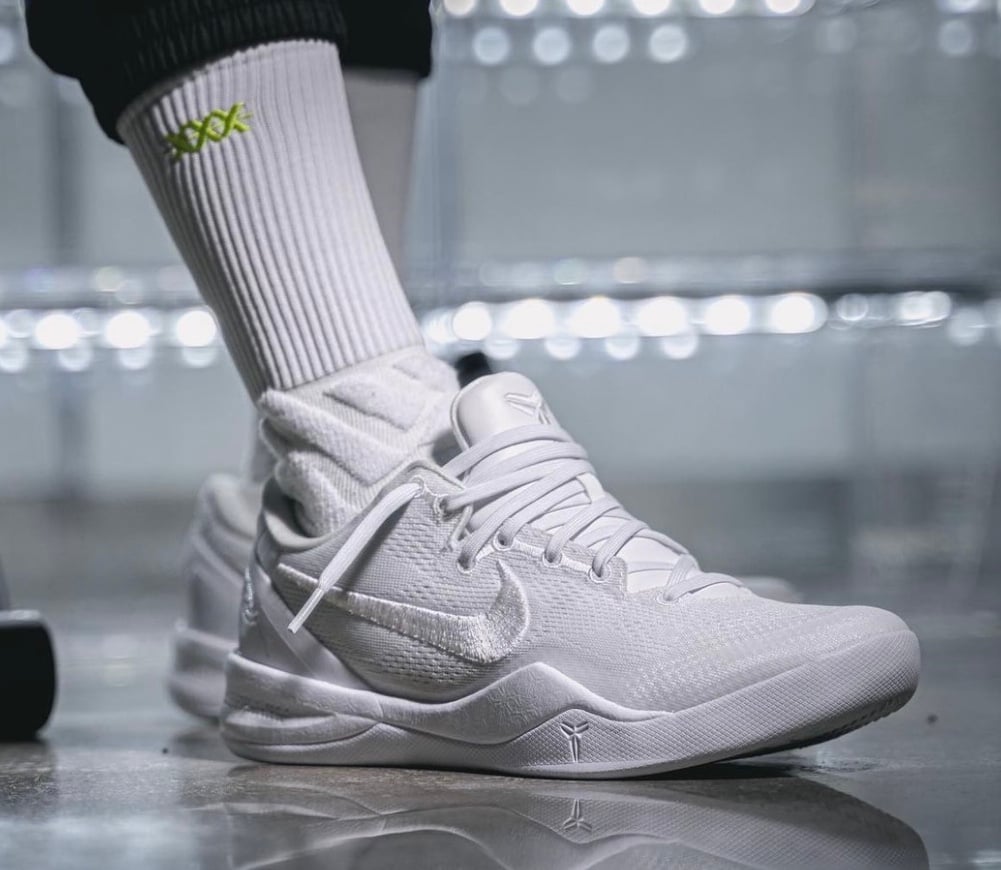 Nike Kobe 8 Protro Triple White FJ9364-100 Release Date