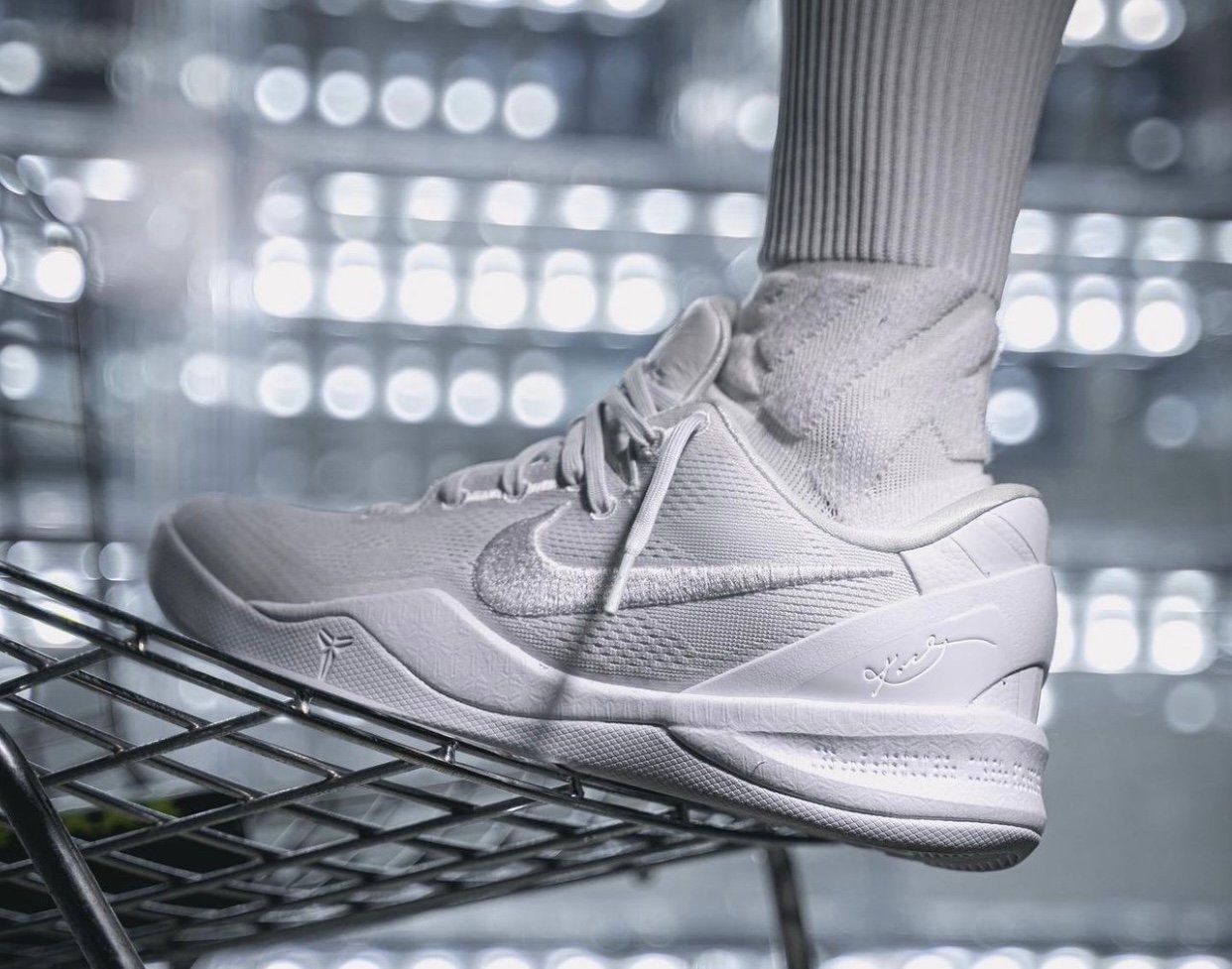 Nike Kobe 8 Protro Triple White FJ9364-100 Release Date