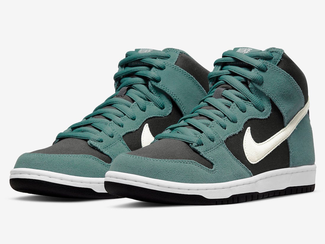 Nike SB Dunk High Highlighted with Green Suede