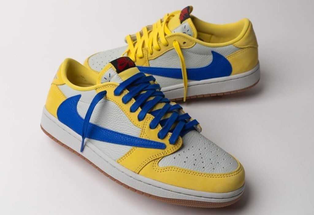 Travis Scott Air Jordan 1 Low Canary DZ4137-700