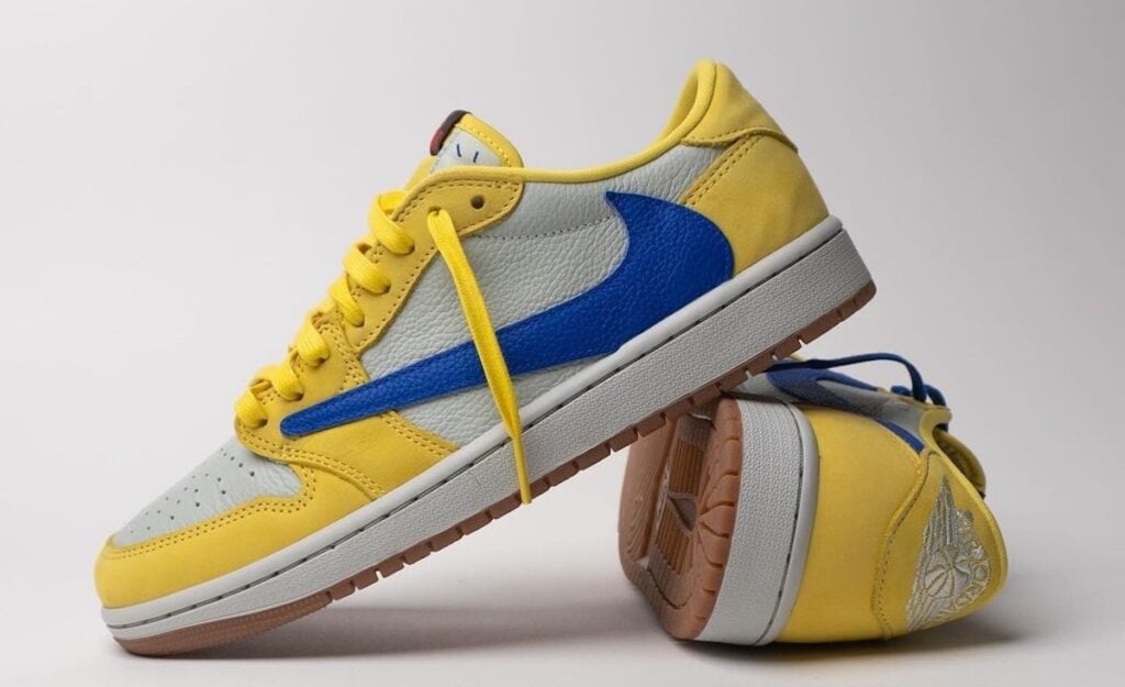 Travis Scott Air Jordan 1 Low Canary DZ4137-700