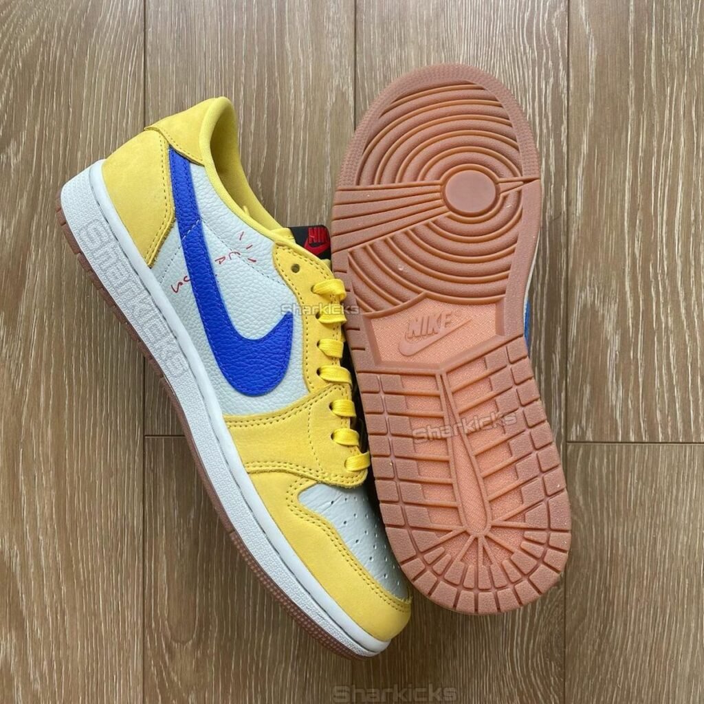 Travis Scott Air Jordan 1 Low OG Canary Elkins